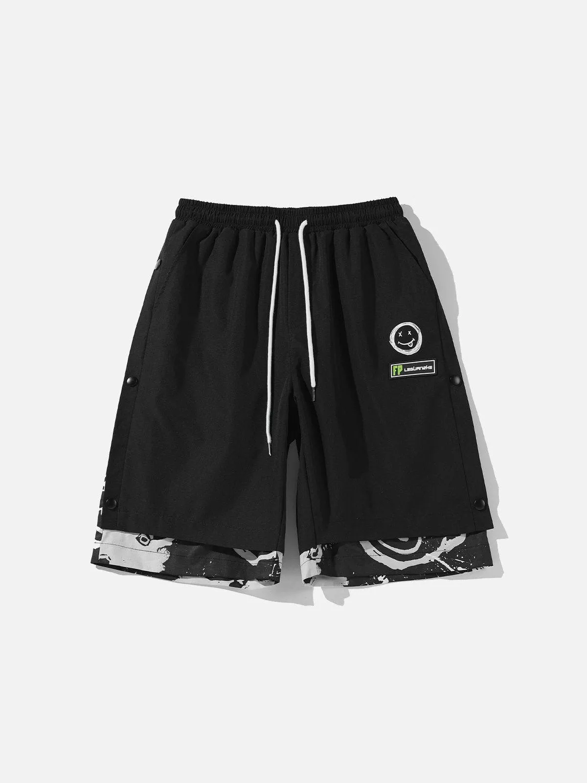 1984® - Vintage Hip Hop Stitching Fake Two Pieces Shorts