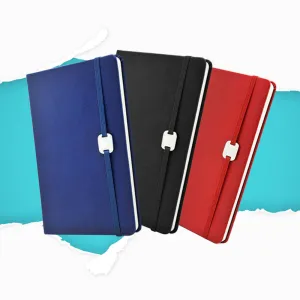 A5 Hard Cover Notebook with Metal Plate