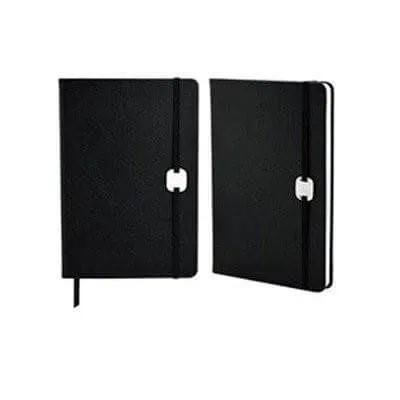 A5 Hard Cover Notebook with Metal Plate