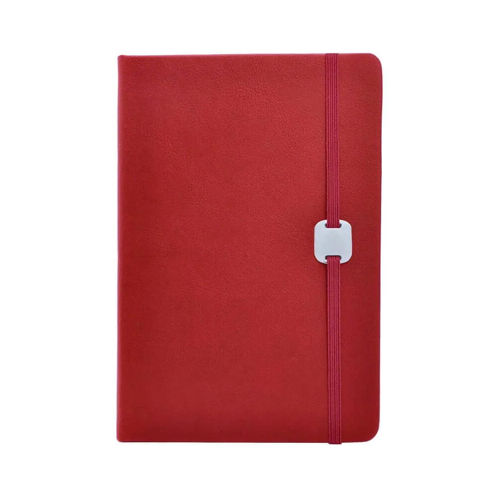 A5 Hard Cover Notebook with Metal Plate