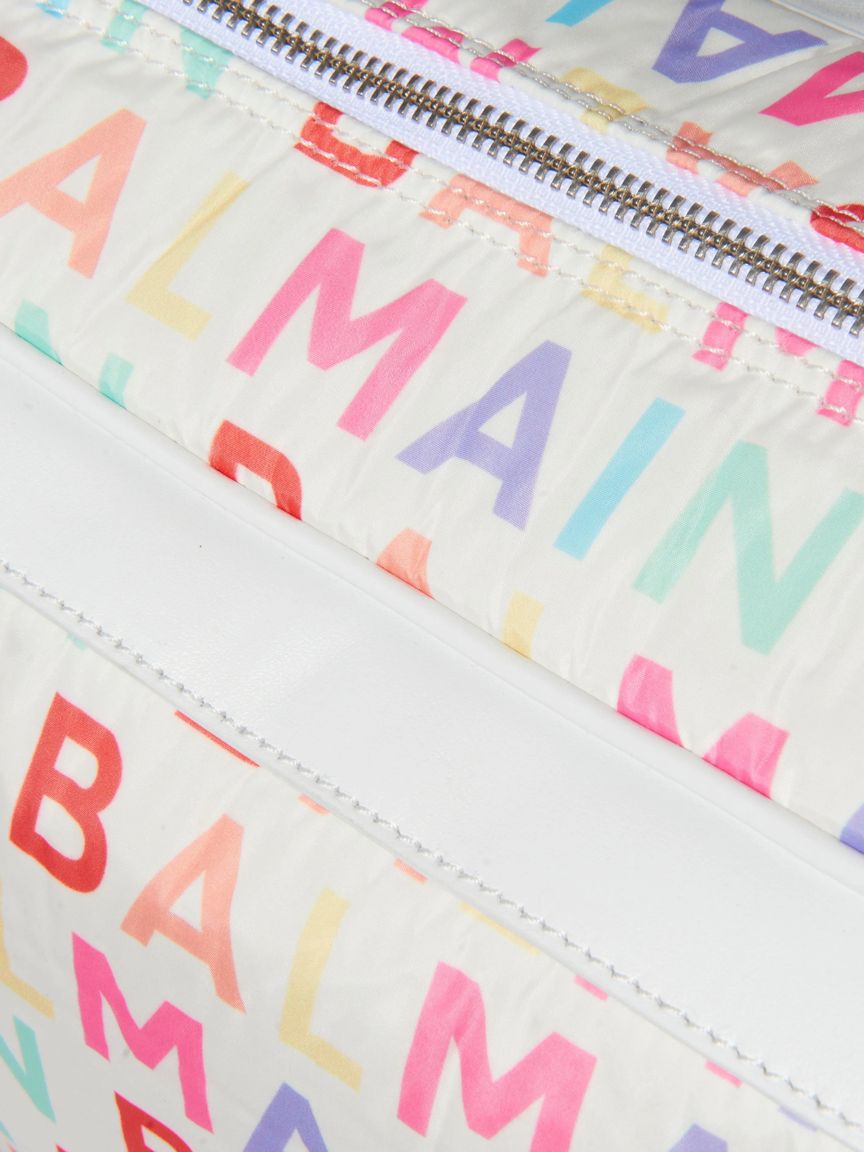 Balmain Baby Logo Print Changing Bag in Multicolour