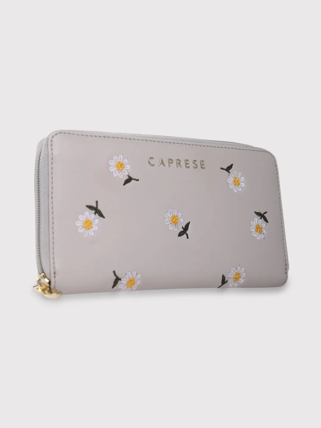 Caprese Kyle Zip Around Wallet Large Light Grey