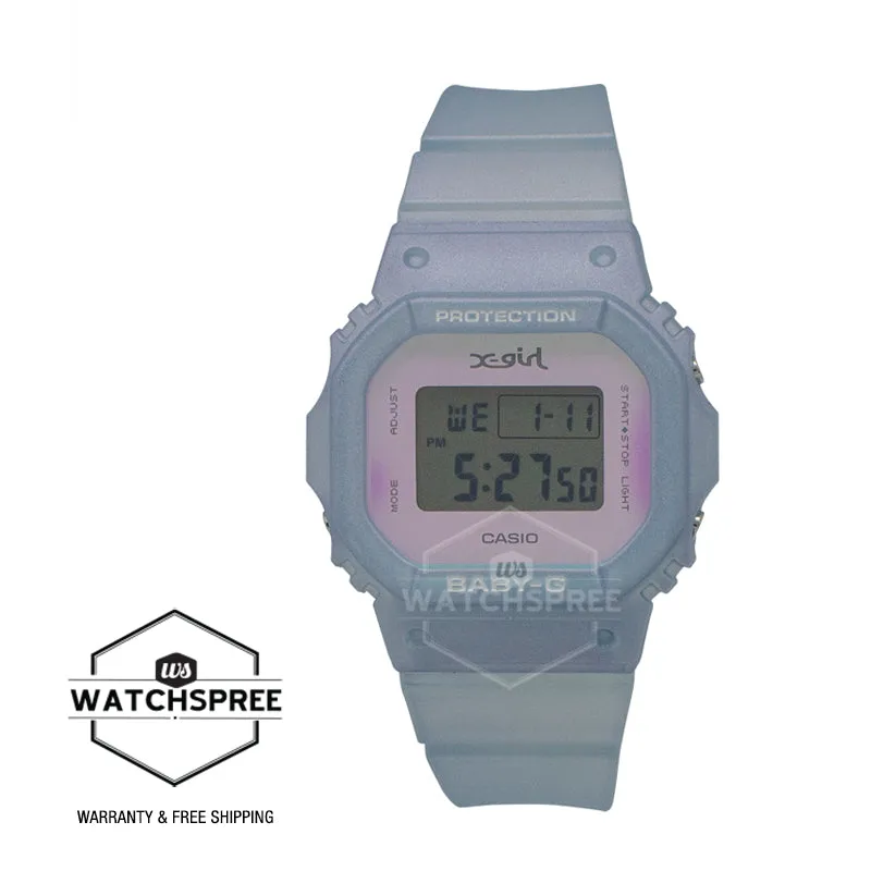 Casio Baby-G BGD-565 Lineup X-girl Collaboration Model Light Blue Translucent Resin Band Watch BGD565XG-2D BGD-565XG-2D BGD-565XG-2