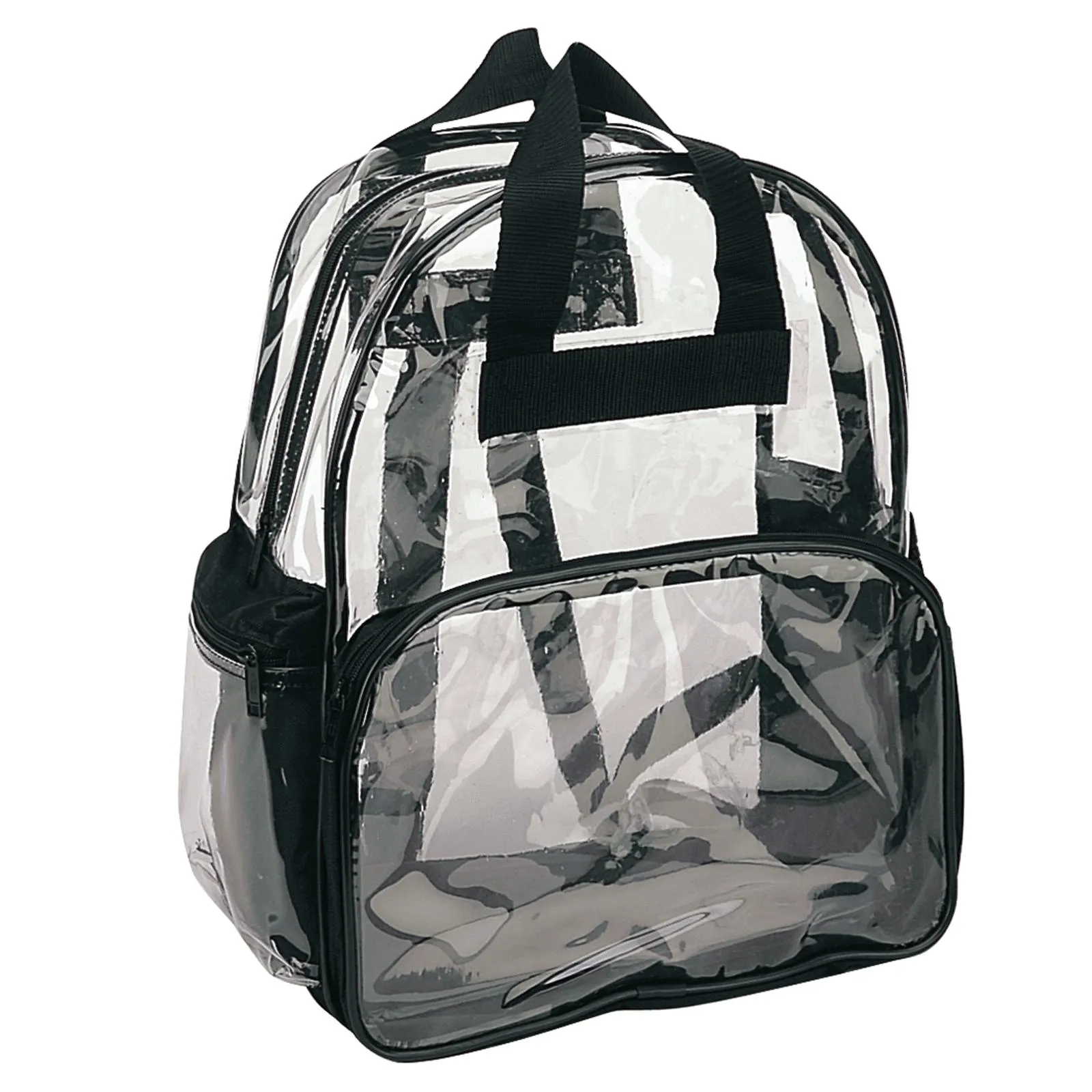 Clear Transparent Backpack Book Bag School Stadium Security Tsa Rally 3 Pockets