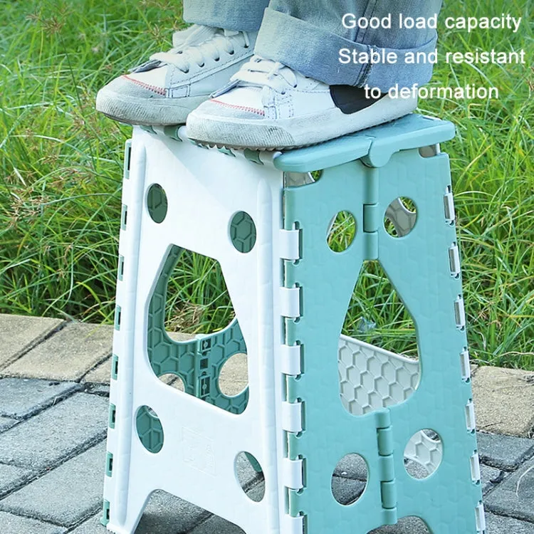 Convenient Folding Home Outdoor Thickened Portable Stool, Color: Green Medium