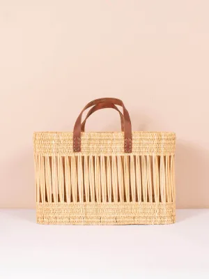 Decorative Reed Basket Bag