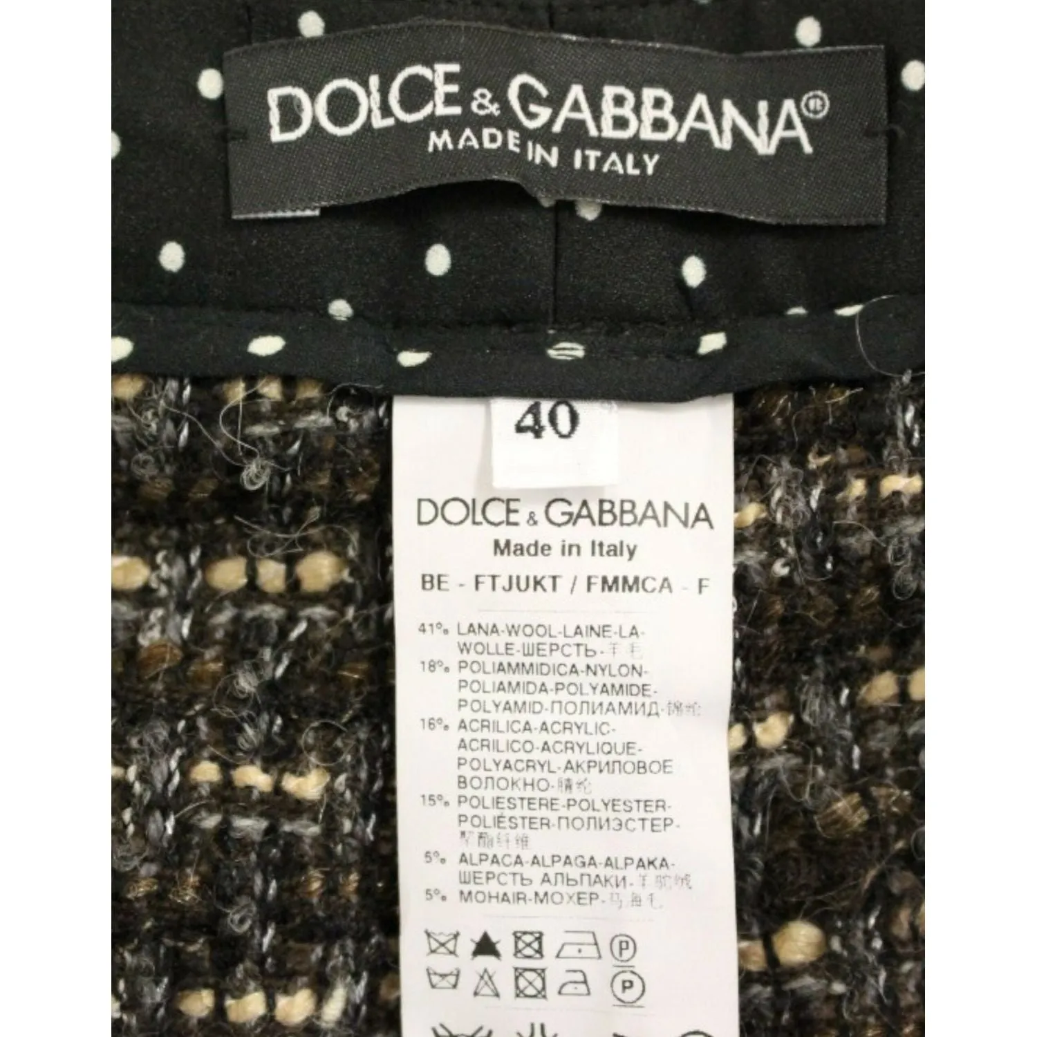 Dolce & Gabbana Elegant Multicolor Wool Blend Shorts