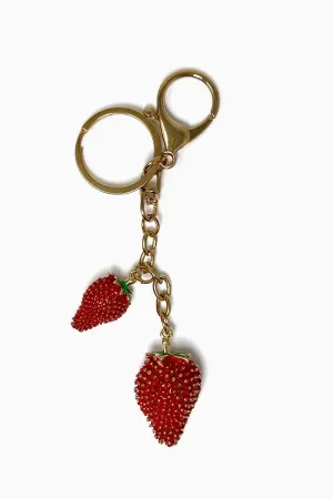 Double Strawberry Bag Charm