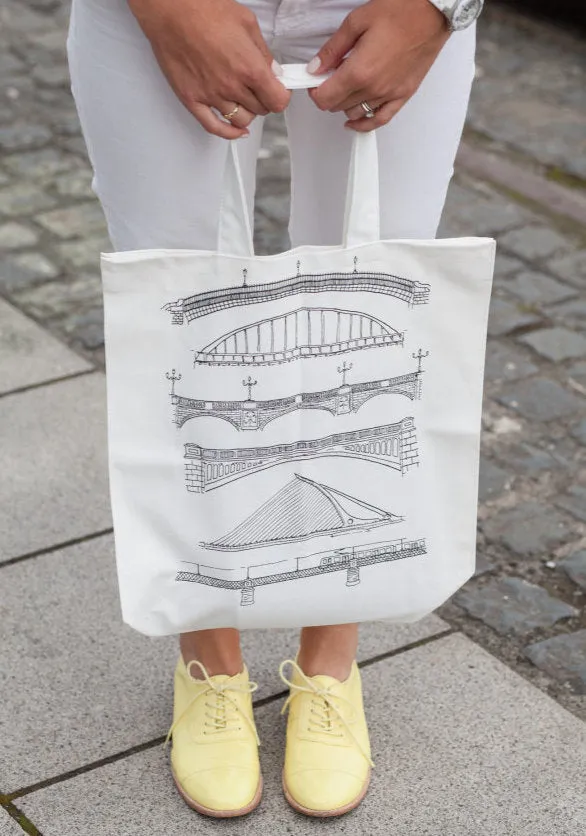 Dublin Bridges Tote Bag