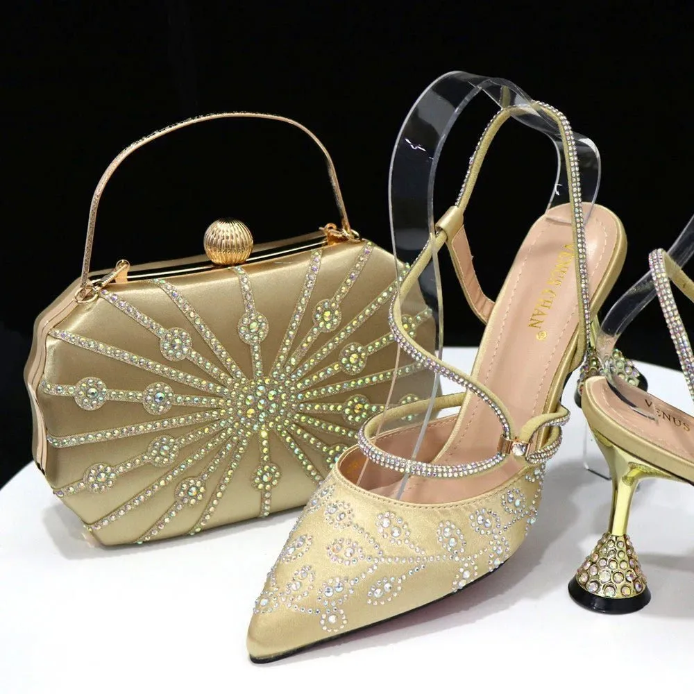 Elegant Affairs: Ladies' High Heels & Bag Set for Weddings