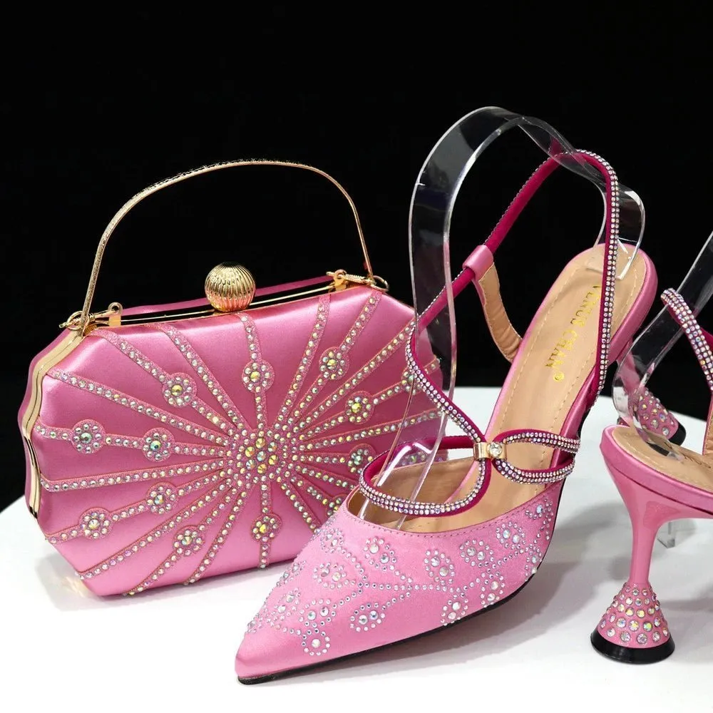 Elegant Affairs: Ladies' High Heels & Bag Set for Weddings