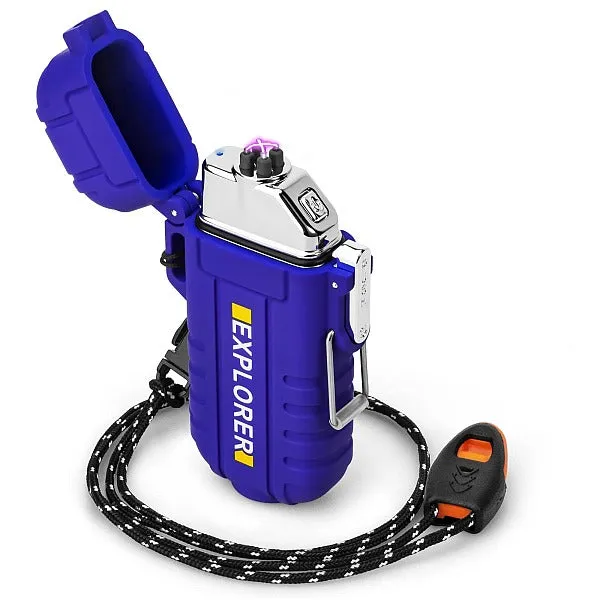 Flameless Electronic Rechargeable, Waterproof, Windproof Lighter With Torch