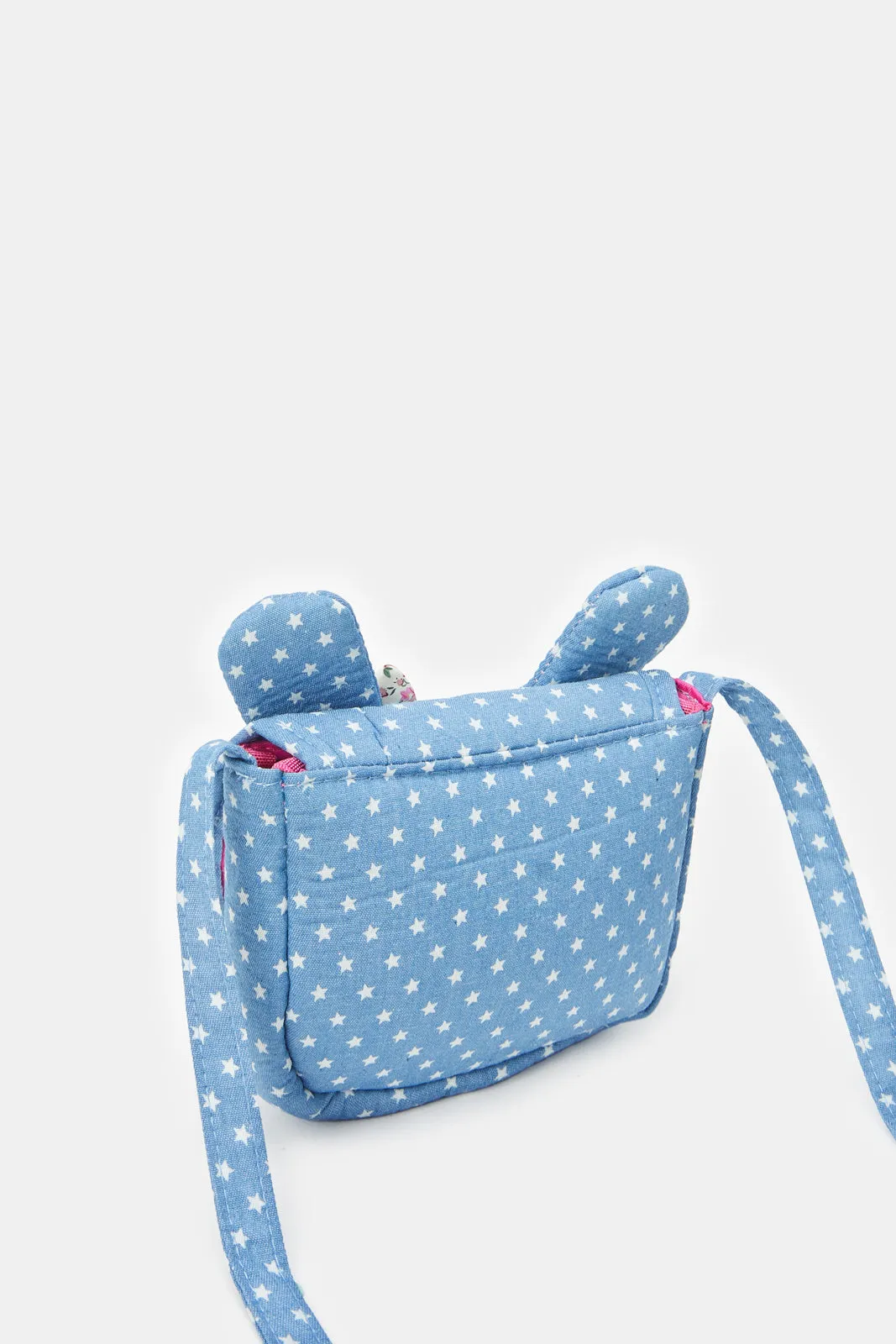 Girls Blue Embellished Cross Body Bag