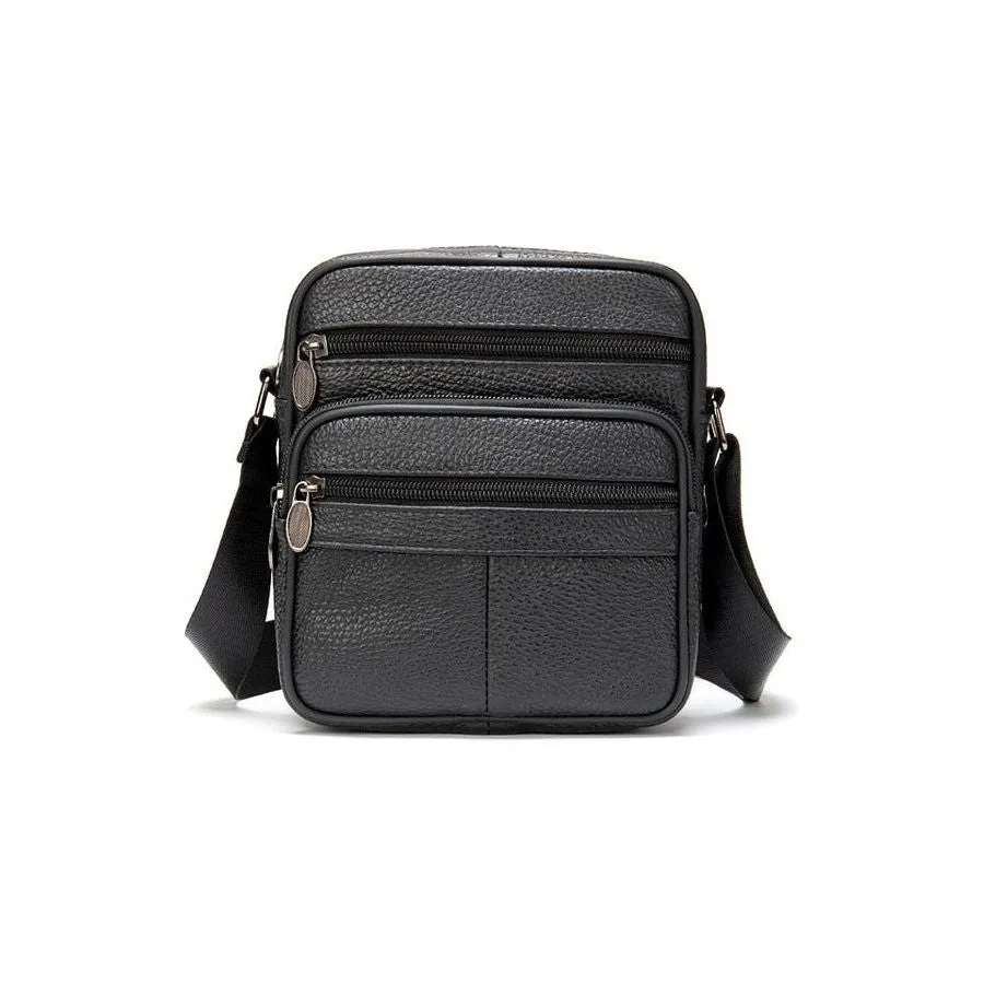 Graceful Exotic Leather Zipper Flap Messenger Bag