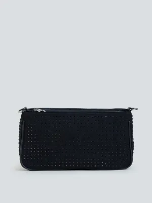 LOV Black Embellished Handbag