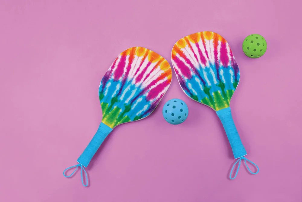 Make it Real: Tie Dye Pickleball Set