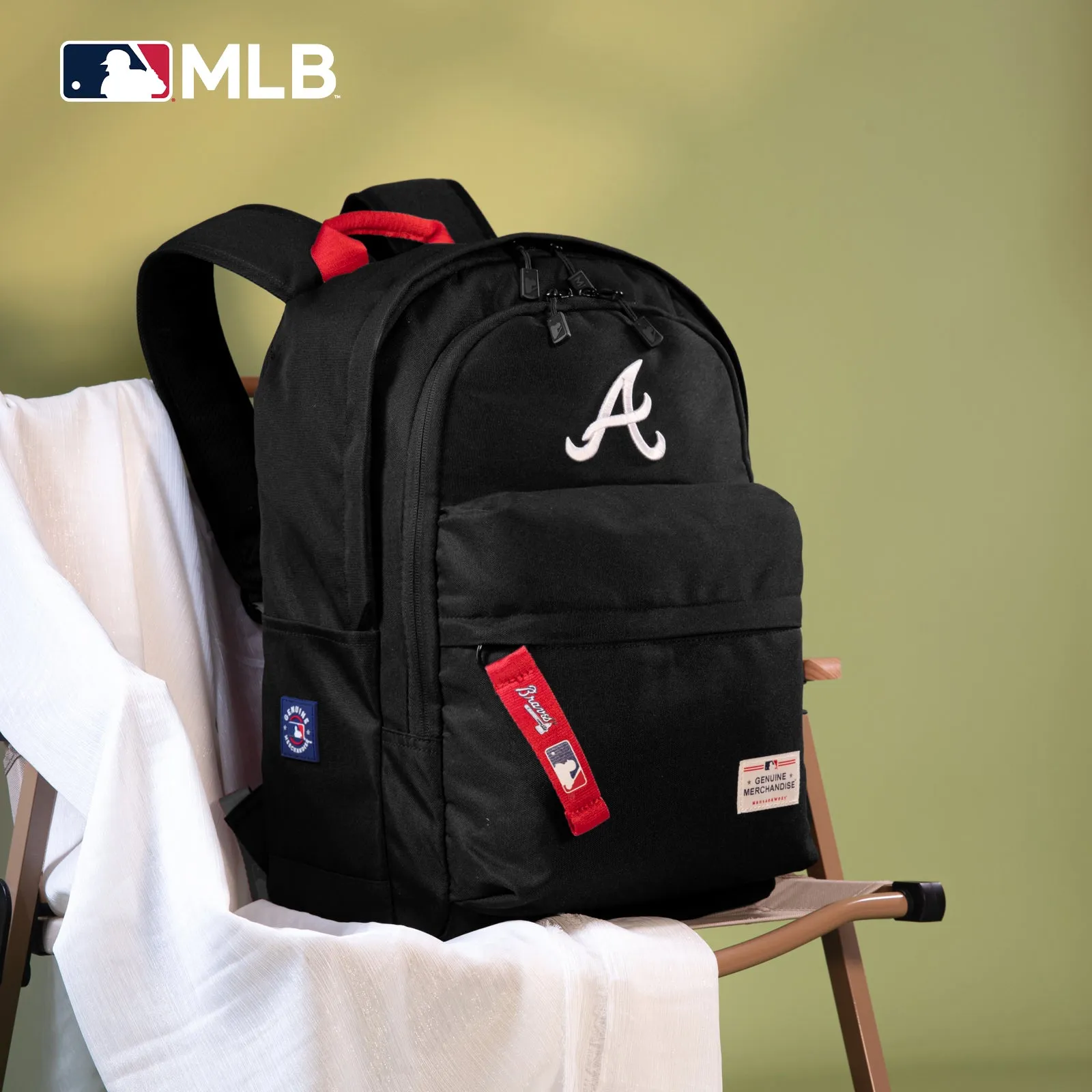 MLB-AB55-355  MLB Atlanta Braves  Laptop Backpack