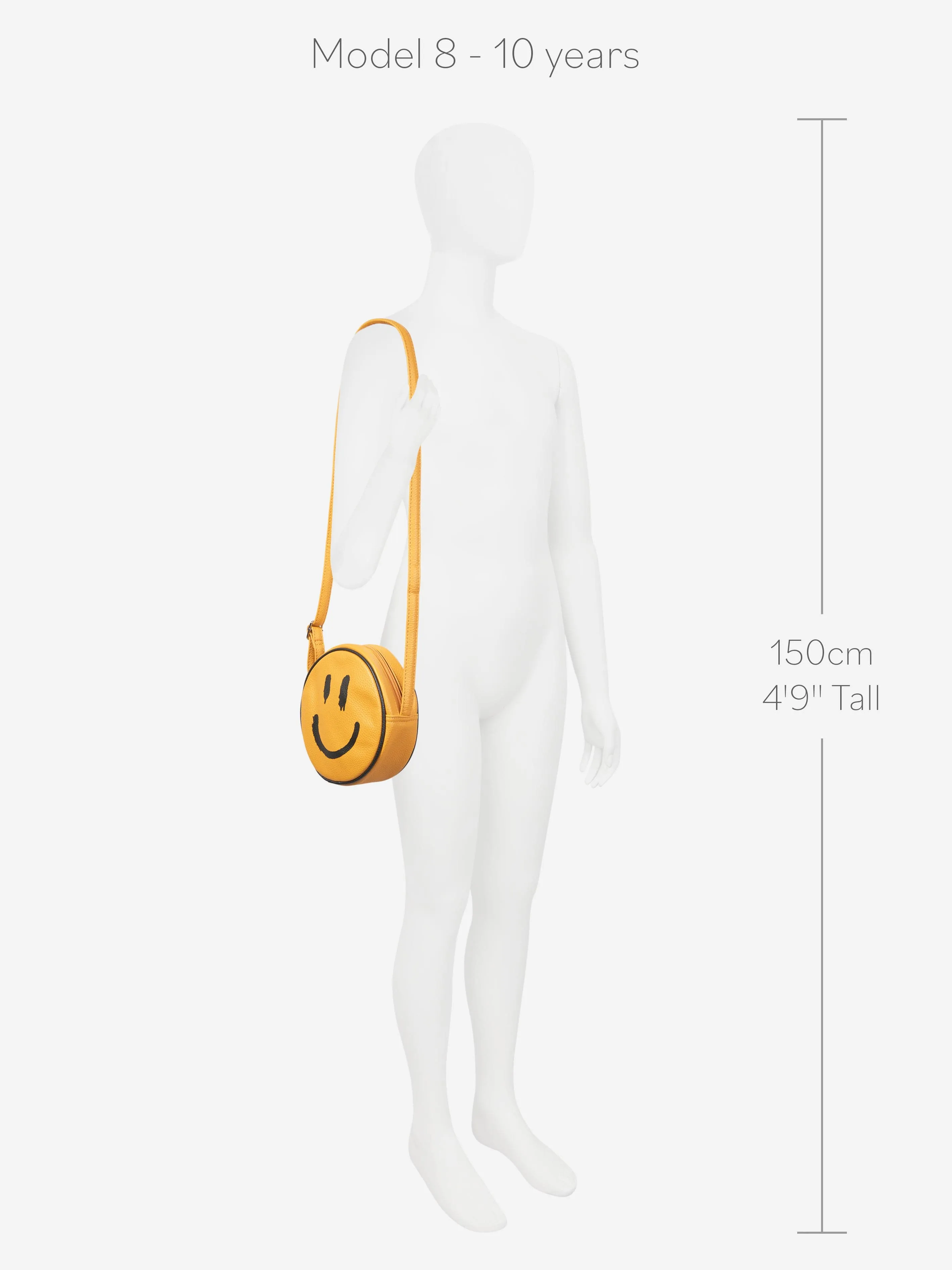 Molo Girls Smiley Shoulder Bag In Yellow