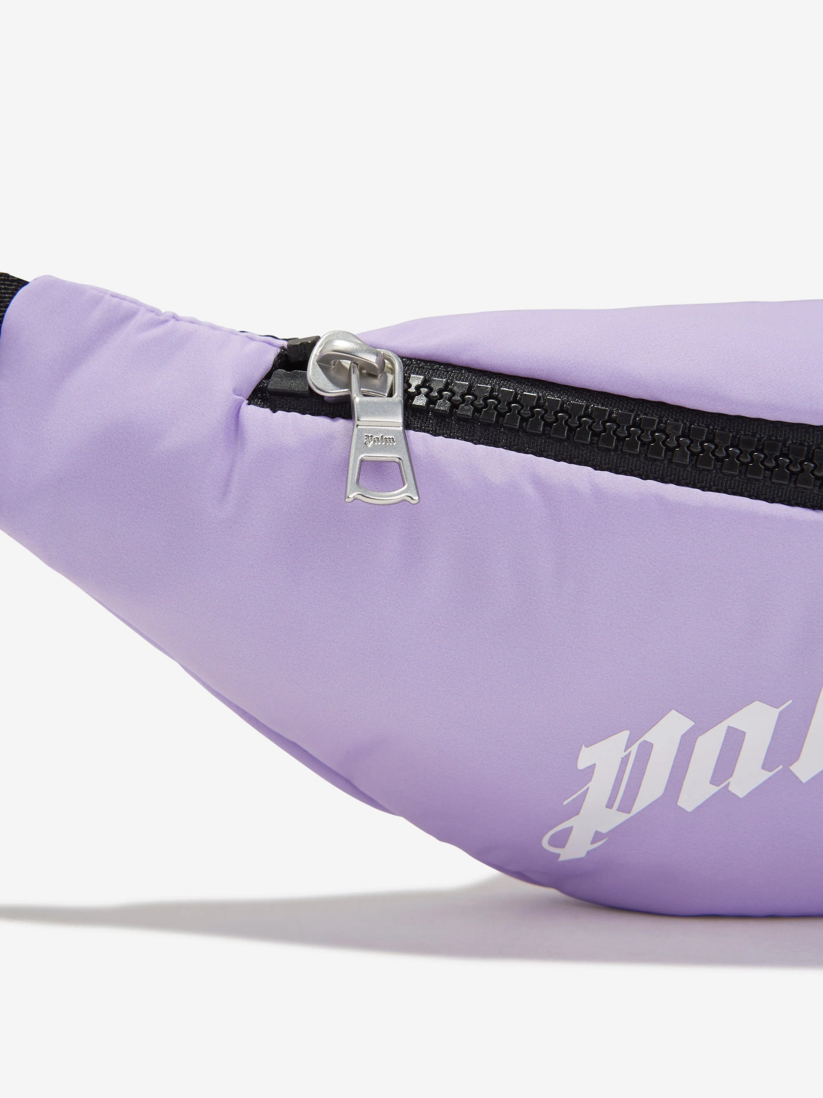 Palm Angels Girls Curved Logo Belt Bag in Lilac