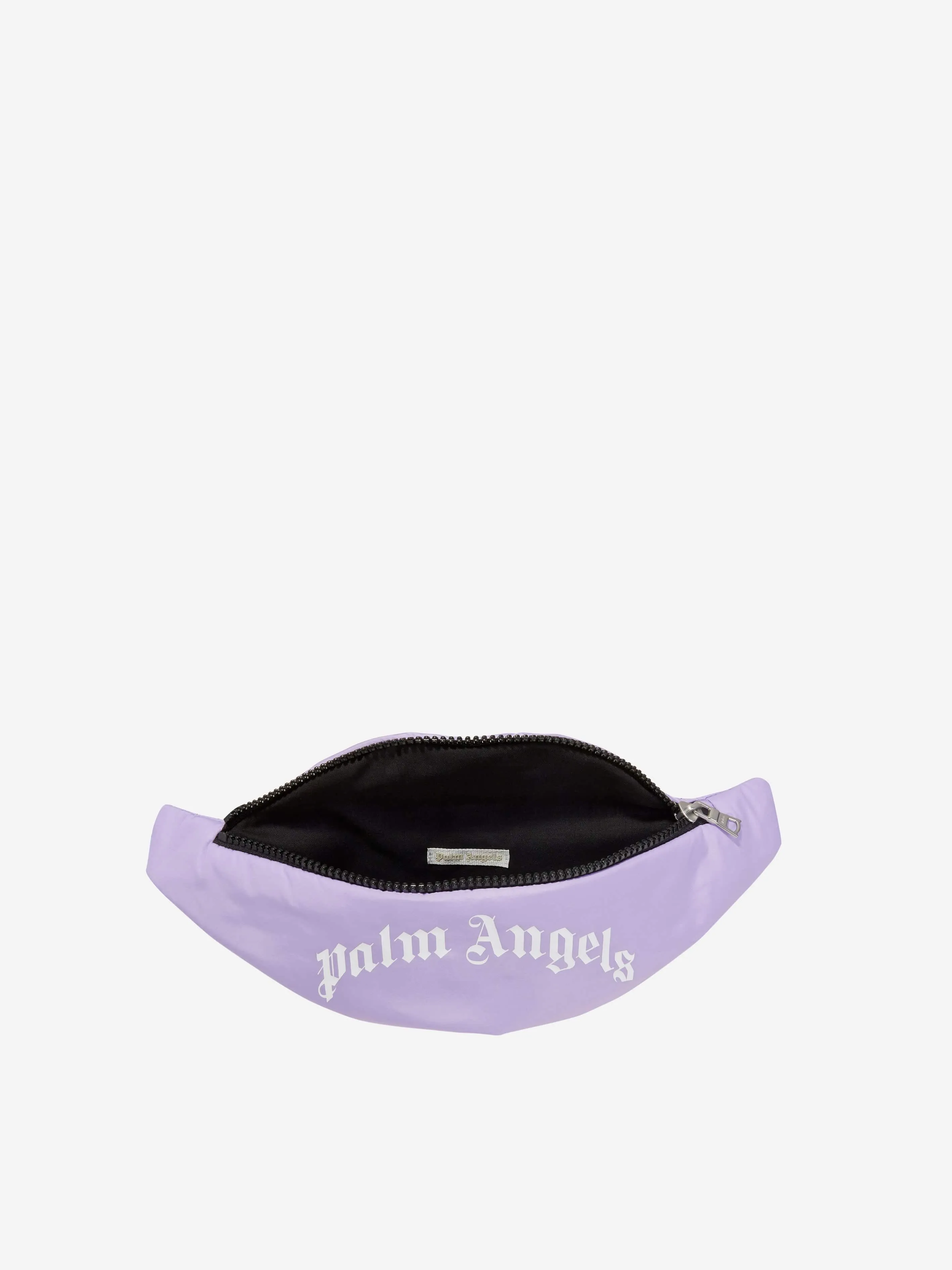 Palm Angels Girls Curved Logo Belt Bag in Lilac