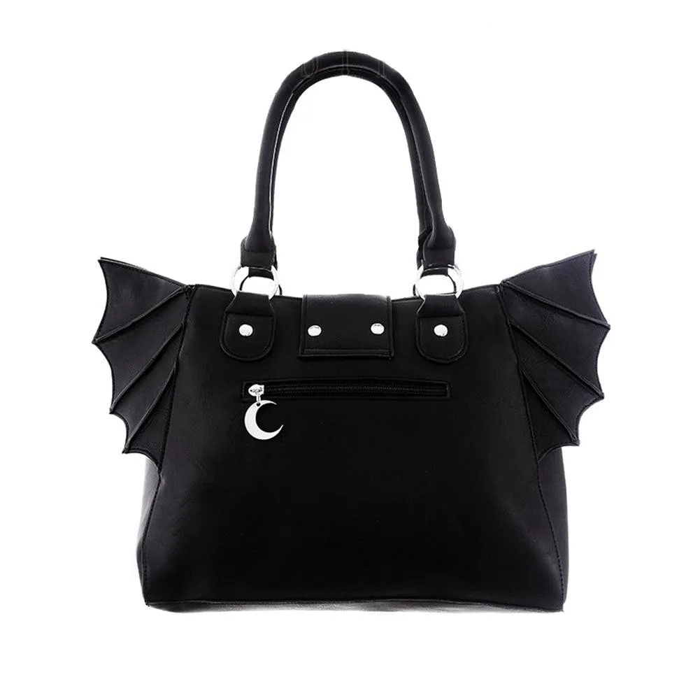 Restyle - ELEGANT GOTH PURSE - Moon Bat Bag