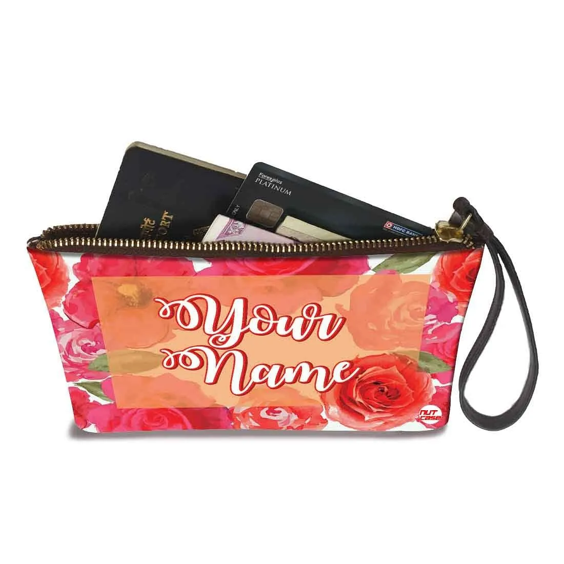 Small Pouches For Ladies - Red Roses