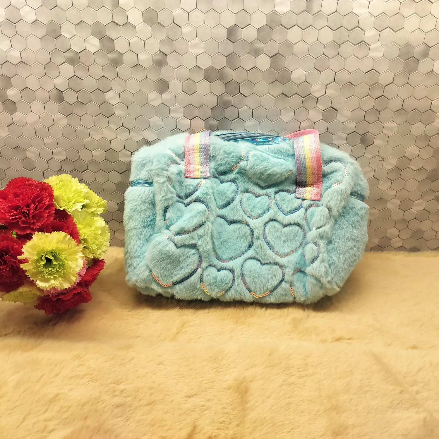 Stylish And  Adorable Plush Handbag