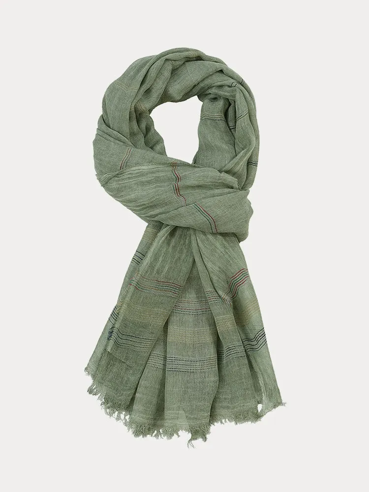 Stylish Stripe Tassel Scarf