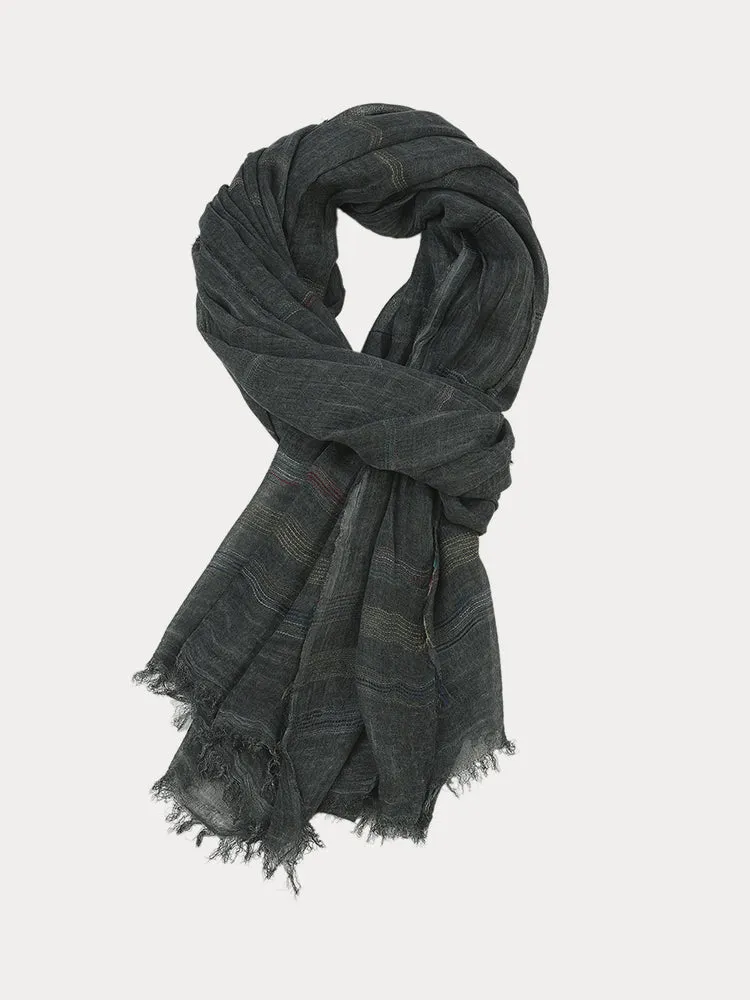 Stylish Stripe Tassel Scarf