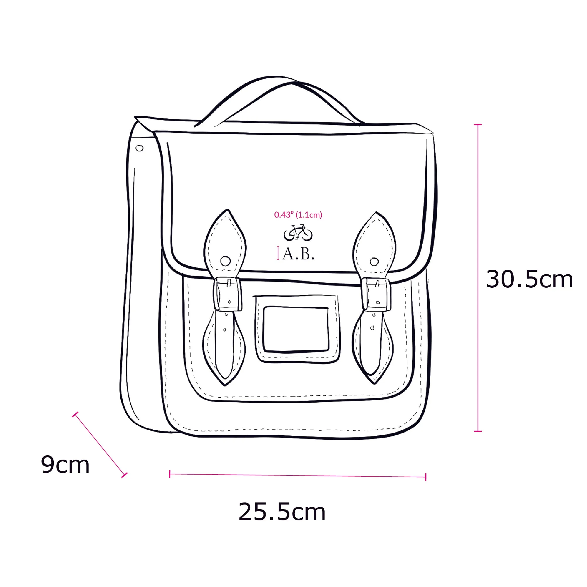 The Small Portrait Backpack - Black