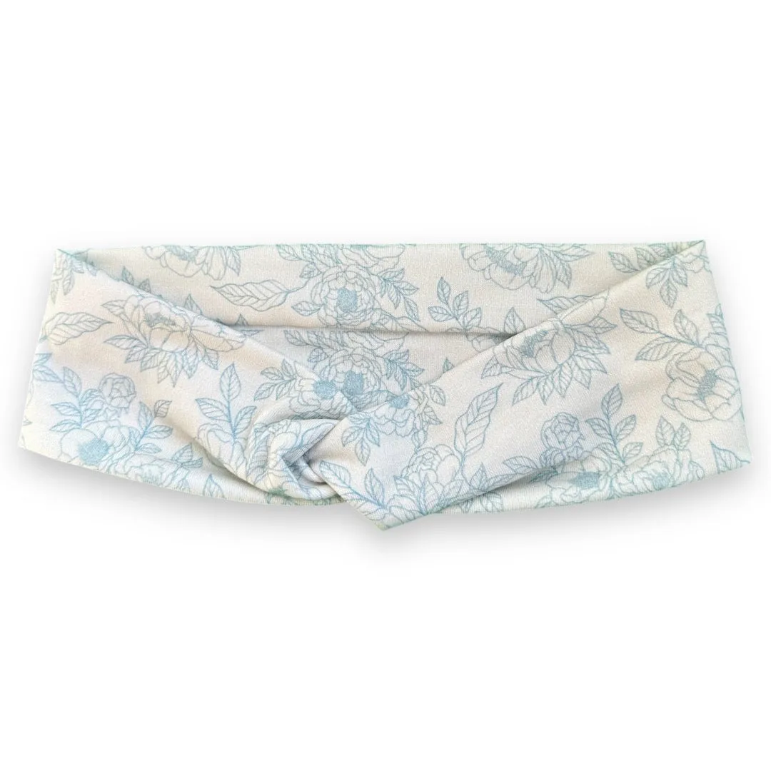 Traced Floral Knotties Headband