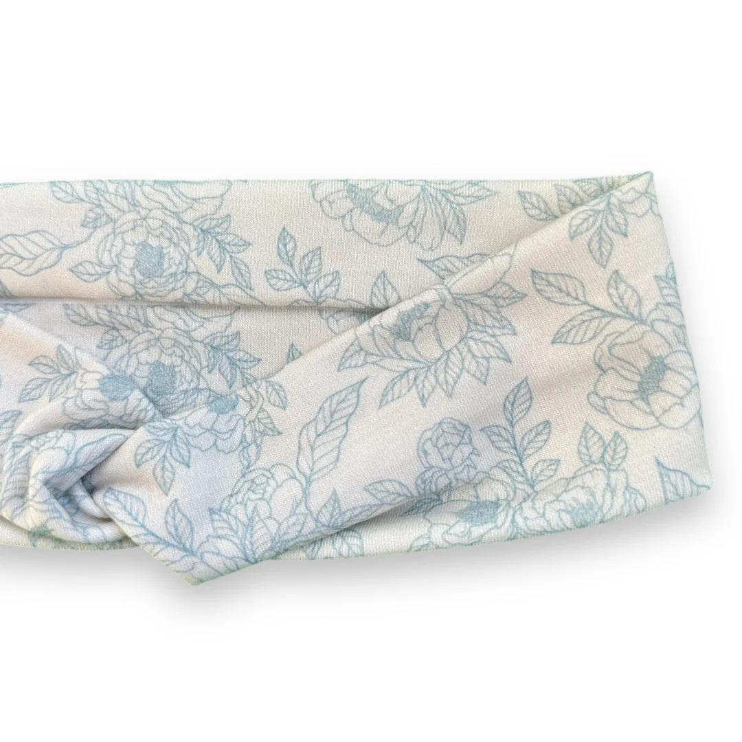 Traced Floral Knotties Headband