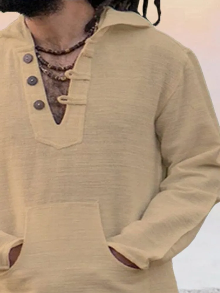 Trendy Linen Button Up Shirt