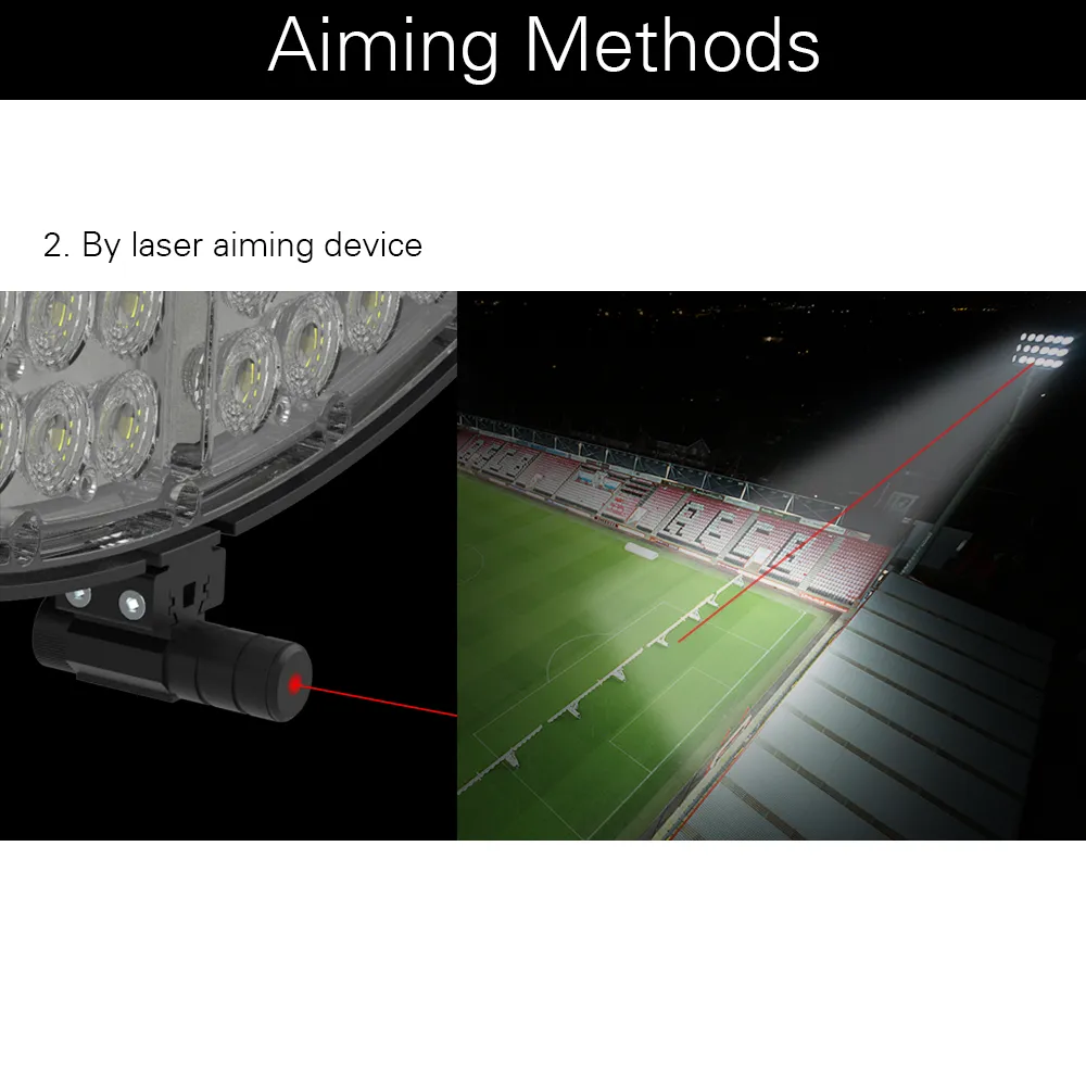 VEGA LED Sports Light - 850W - 115,000lm - 5000K - 120-277V - 3H3V - 2000W Equal - 10 Year Warranty