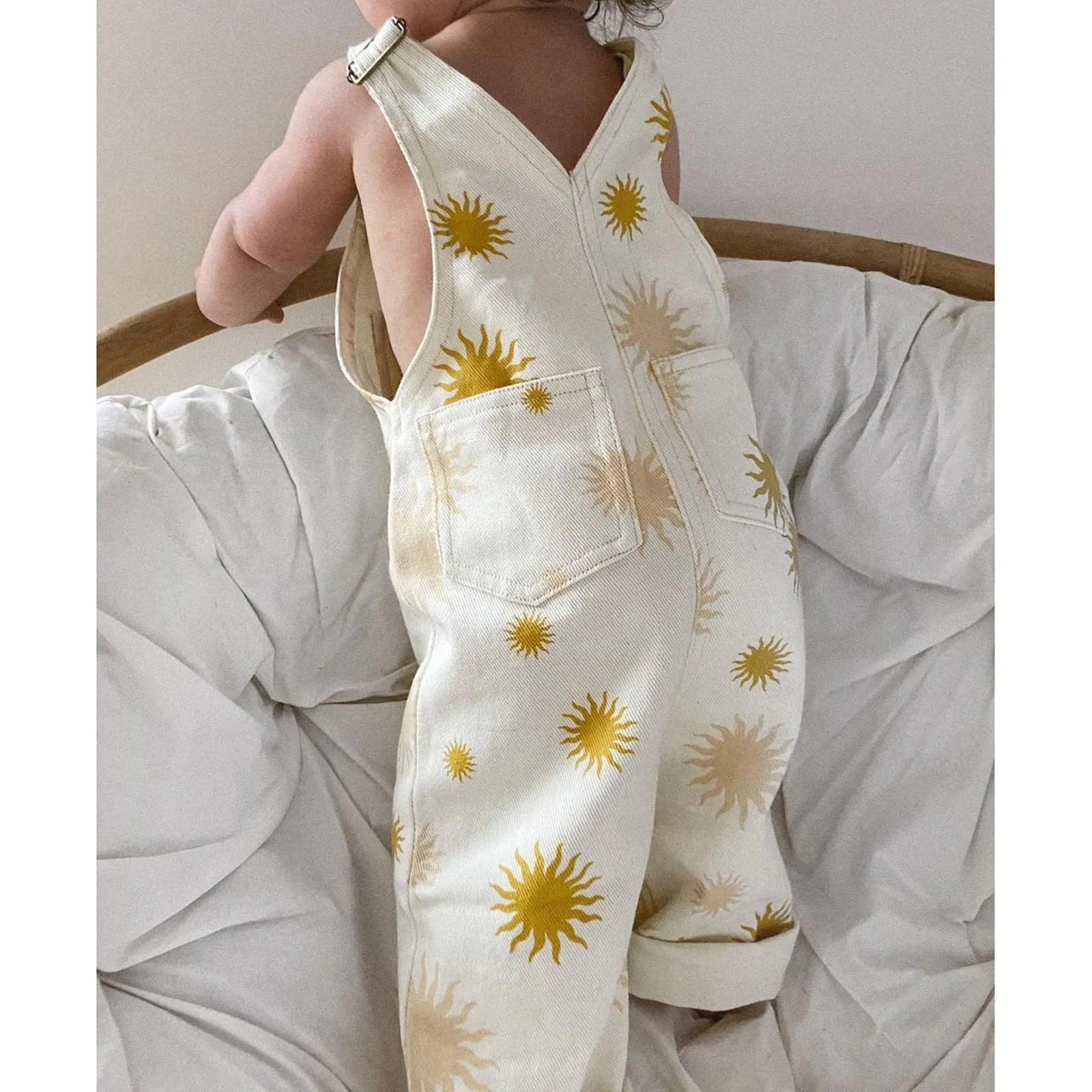 Wide Leg Dungarees with Stylish Patterns